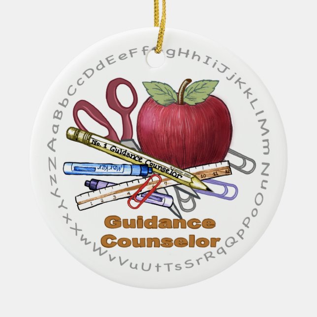 Guidance Counsellor Ceramic Ornament (Front)