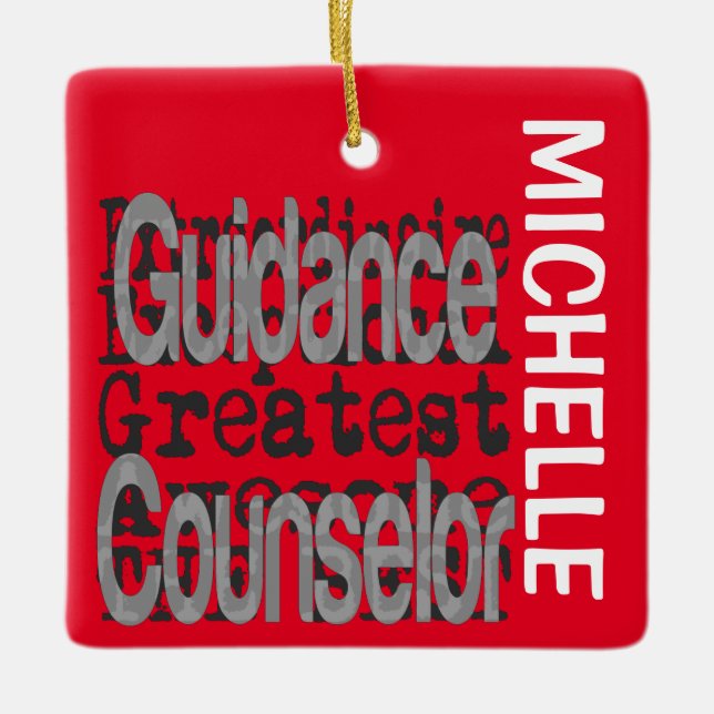 Guidance Counsellor Extraordinaire CUSTOM Ceramic Ornament (Front)