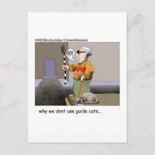 Guide Cats Funny Cat Gifts & Collectibles Postcard