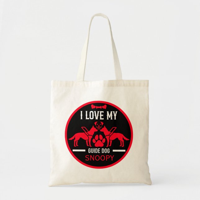 Guide Dog Gifts Tote Bag (Front)
