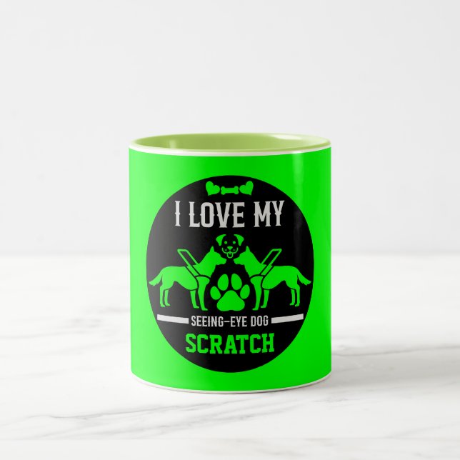 Guide Dog Gifts Two-Tone Coffee Mug (Center)