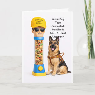 Guide Dog TeamenGSD Human Treat Dispenser Card