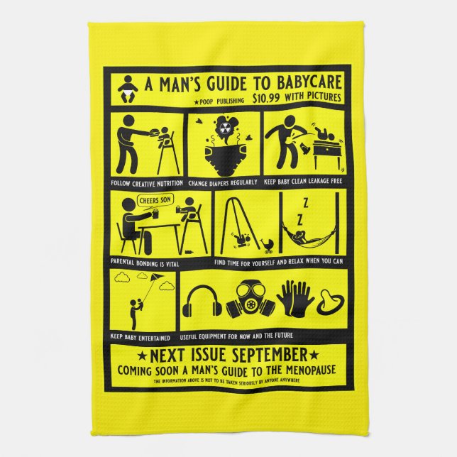 Guide Gifts For New Dads Tea Towel (Vertical)