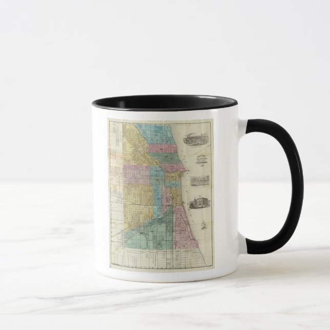 Guide Map of Chicago Mug (Right)