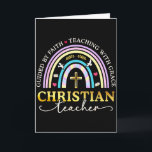 Guided By Faith Jesus Bible Sunday School Christia Card<br><div class="desc">Guided By Faith Jesus Bible Sunday School Christian Teacher</div>