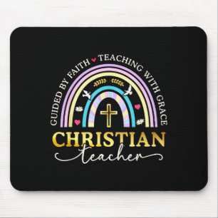 Guided By Faith Jesus Bible Sunday School Christia Mouse Pad