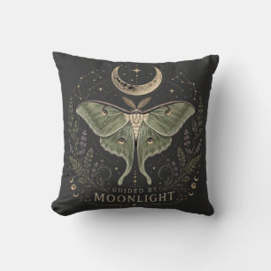 Guided by Moonlight Luna Moth Celestial Cushion
