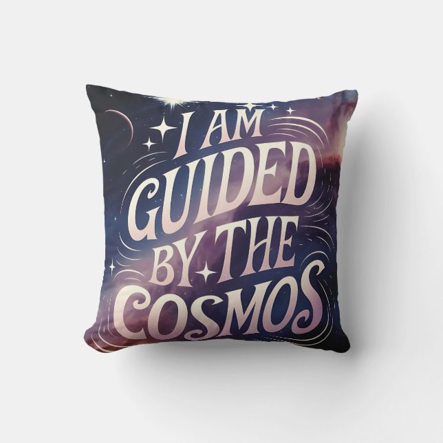 Guided by the Cosmos Cushion (Front)