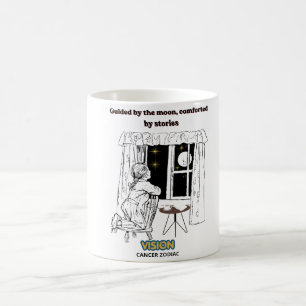 Guided by the Moon Cancer Zodiac Poster  Coffee Mug