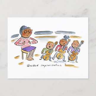 Guided Improvization Postcard