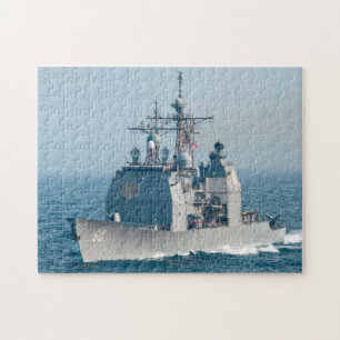 GUIDED-MISSILE CRUISER – CG-60 (11x14 INCH) Jigsaw Puzzle