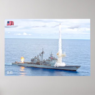 GUIDED-MISSILE CRUISER – CG-63 POSTER