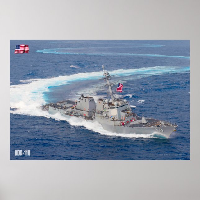 GUIDED-MISSILE DESTROYER – DDG-110 POSTER (Front)