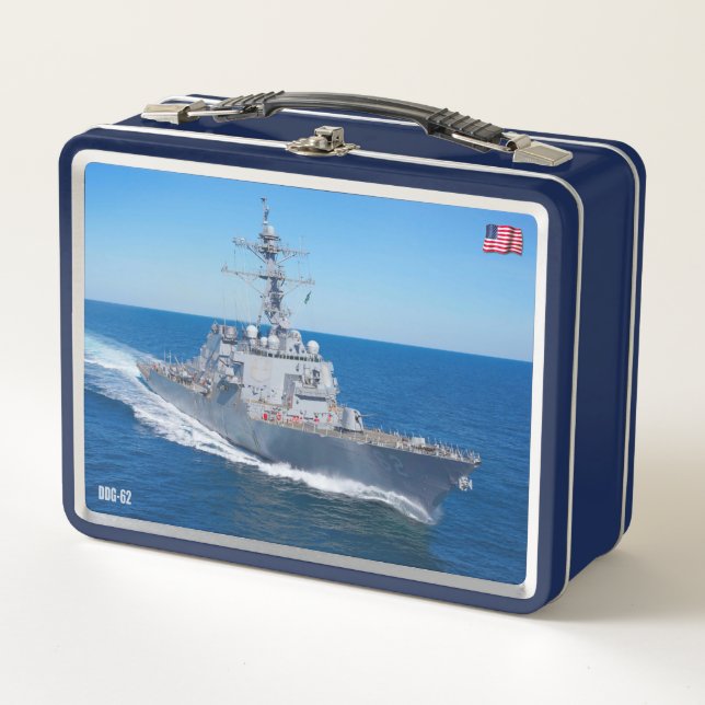 GUIDED-MISSILE DESTROYER – DDG METAL LUNCH BOX (Front)