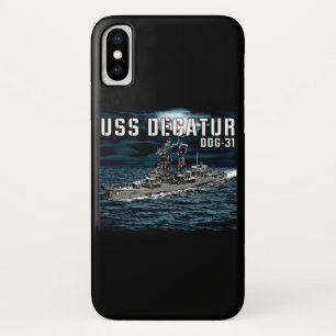 Guided missile destroyer Decatur iPhone X Case