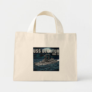 Guided missile destroyer Decatur Mini Tote Bag