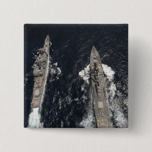 Guided-missile destroyer USS Gridley 15 Cm Square Badge