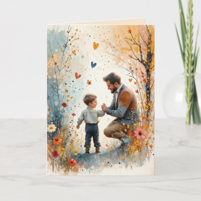 Guiding Father Holiday Card (Front)