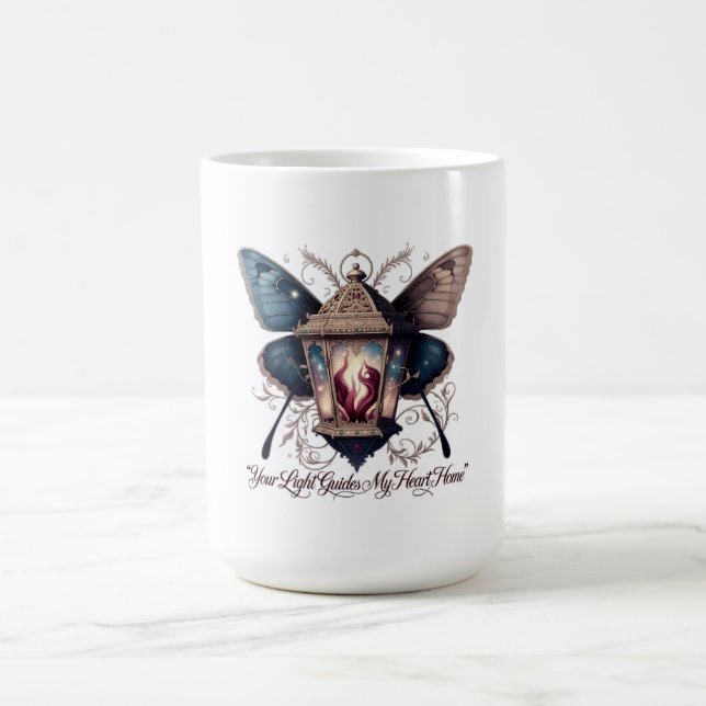 Guiding Light Eternal Flame Lantern Romance Gifts  Coffee Mug (Center)