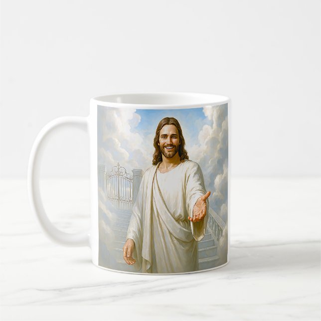 Guiding Light Jesus Coffee Mug (Left)