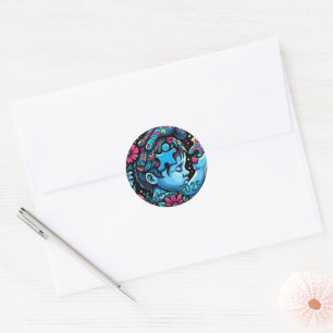 Guiding Light: The Puzzle of Autism Awareness Classic Round Sticker