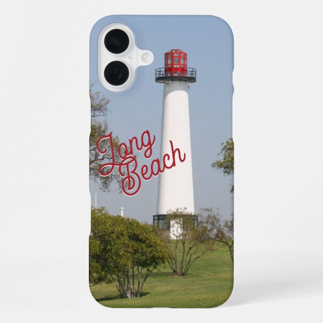 Guiding Lights: Long Beach Lighthouse Serenity iPhone Case (Back)