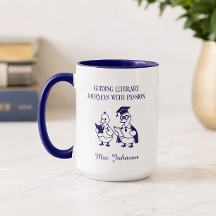 Guiding Literary Journeys With Passion Design Mug