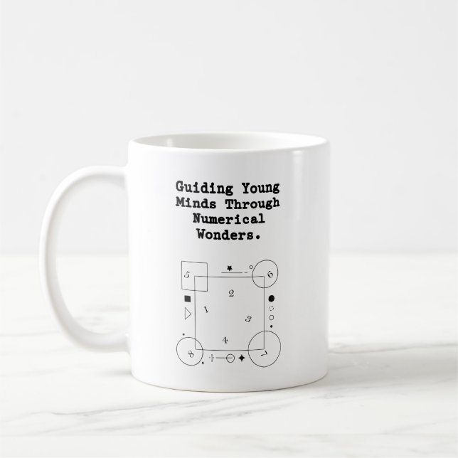 Guiding Young Minds | Numerical Wonders Math Coffee Mug (Left)