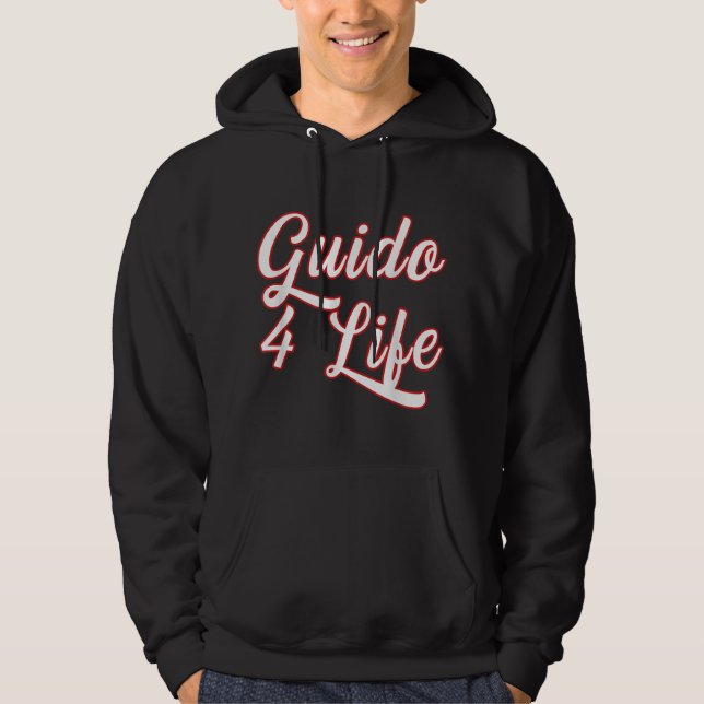 Guido For Life GTL New Jersey Garden State Shore Hoodie (Front)