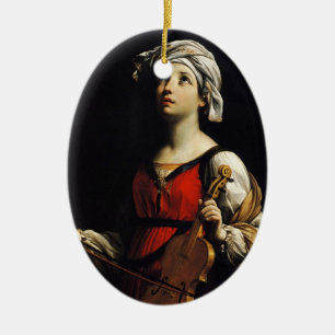 Guido Reni- St Cecilia Ceramic Ornament
