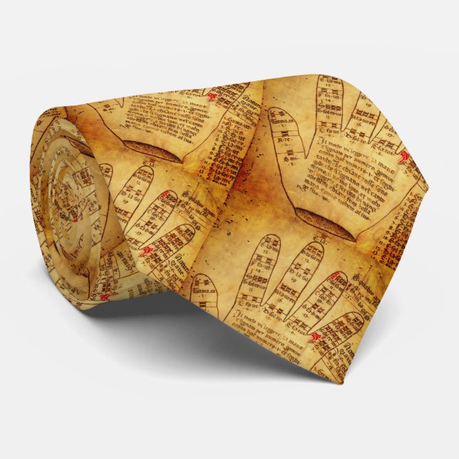 Guidonian Hand (late 15th century) Tie (Rolled)