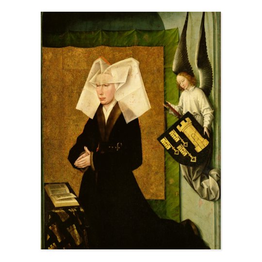Guigone de Salins, wife of the donor Postcard
