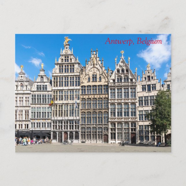 Guild houses, Antwerp, Belgium Postcard (Front)