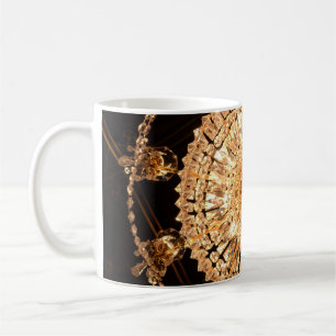 Guildhall Elegance: Antique Chandelier View Coffee Mug