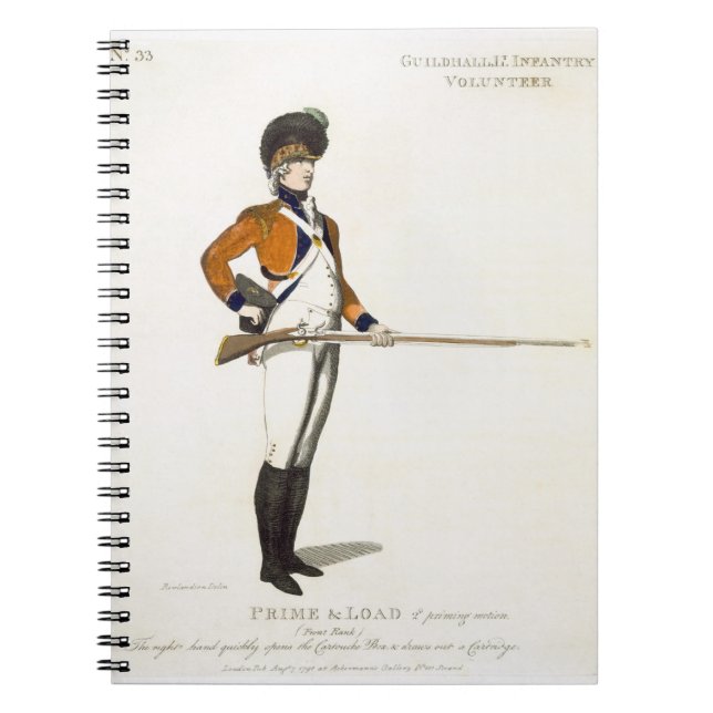 Guildhall Light Infantry Volunteer, plate 33 from Notebook (Front)
