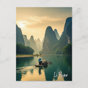 Guilin China Li River Travel Postcard