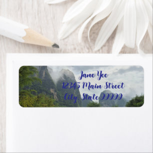 Guilin, China Return Address Label