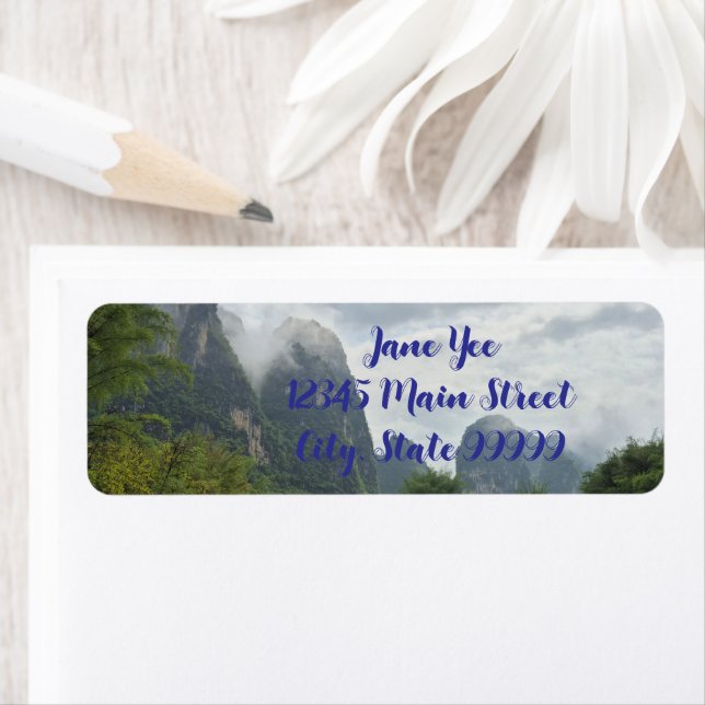 Guilin, China Return Address Label (Insitu)
