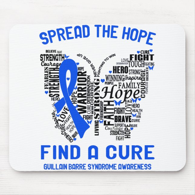 Guillain Barre Syndrome Awareness Month Ribbon Gif Mouse Pad (Front)
