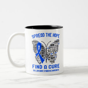Guillain Barre Syndrome Awareness Month Ribbon Gif Two-Tone Coffee Mug