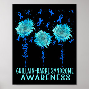 Guillain-Barre Syndrome Gbs Awareness Faith Love Poster
