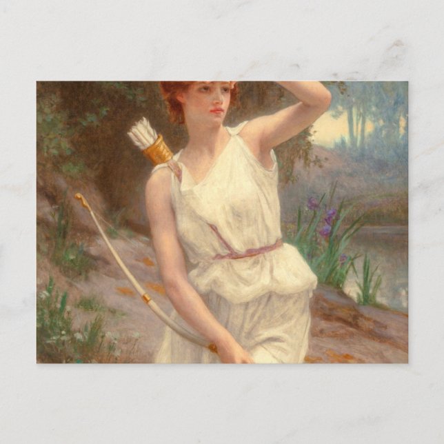 Guillamume Seignac Diana The Huntress 1870 Roman M Postcard (Front)