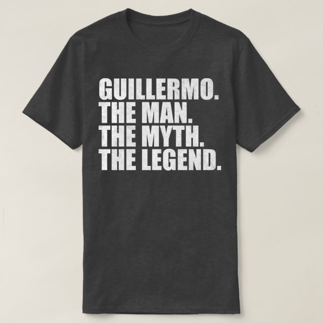 GuillermoGuillermo Name Guillermo given name T-Shirt (Design Front)