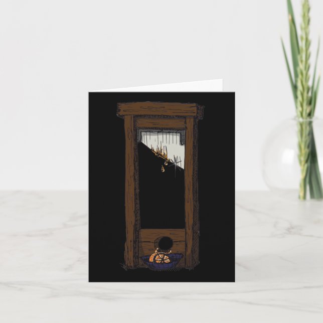 Guillotine Demonstration Ca. 2025 No Background  Card (Front)