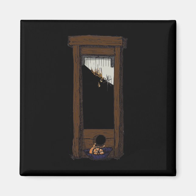 Guillotine Demonstration Ca. 2025 No Background  Magnet (Front)