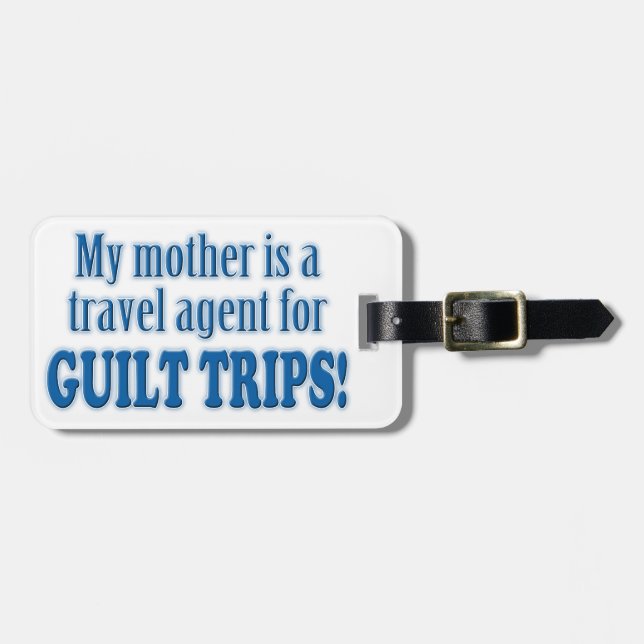 Guilt Trips Luggage Tag (Front Horizontal)