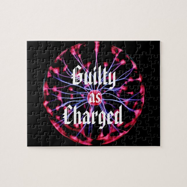 Guilty as Charged Plasma Ball Jigsaw Puzzle (Horizontal)