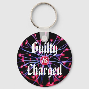 Guilty as Charged Plasma Ball Key Ring