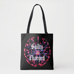 Guilty as Charged Plasma Ball Tote Bag