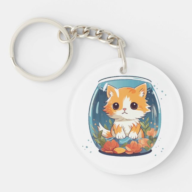 Guilty Kitty Key Ring (Front)